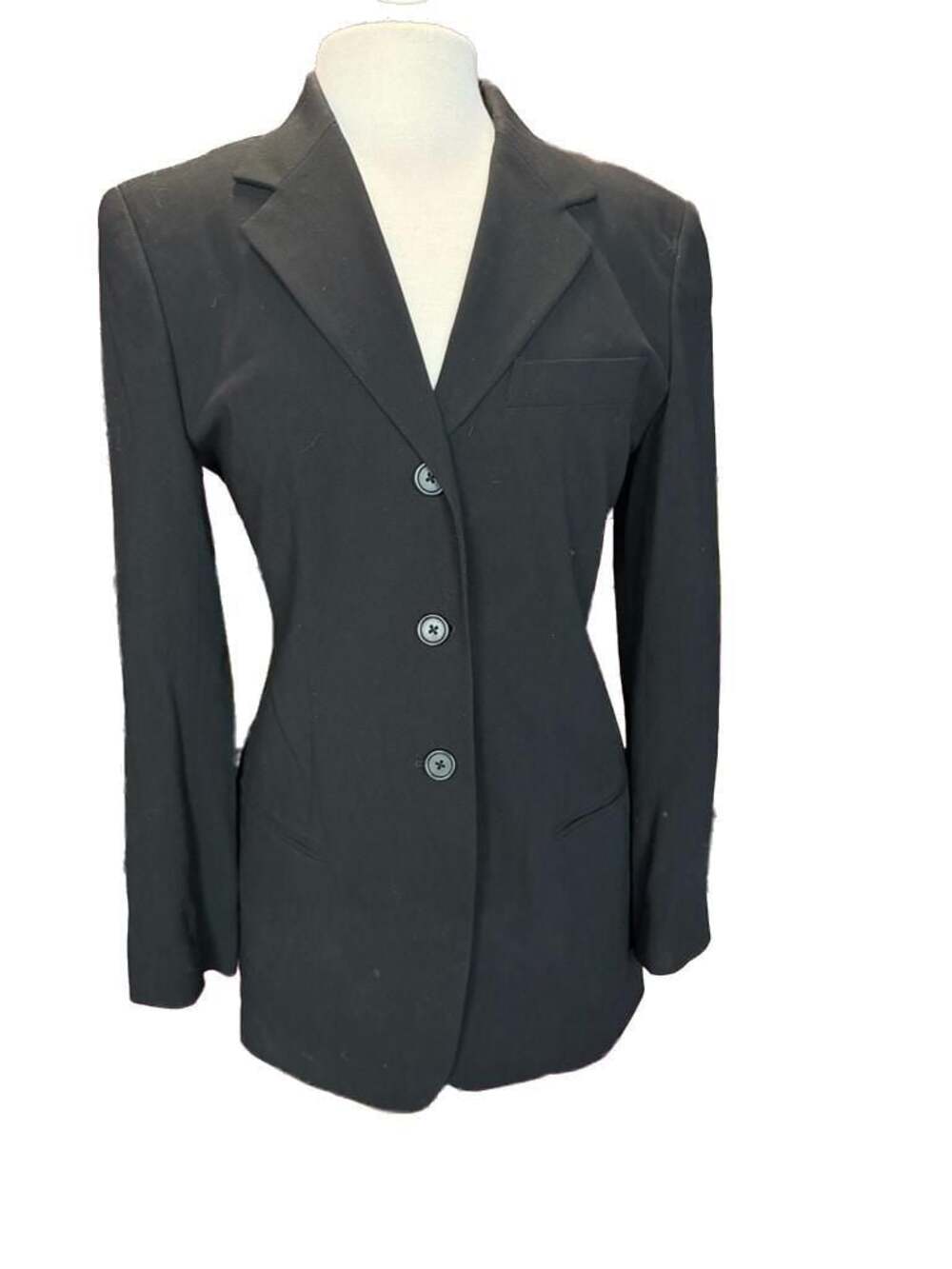 DKNY Donna Karan New York Women's Black Wool Blazer Size 4